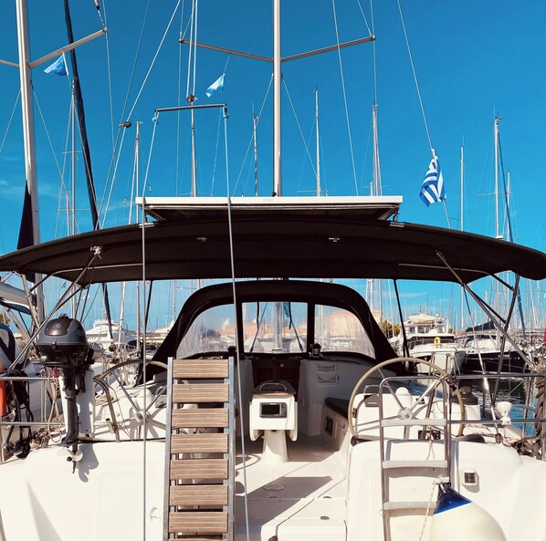 A marina with multiple sailboats docked. - Sun-Kissed Sailing Adventure in the Ionian Islands, Lefkada (Lefkada)