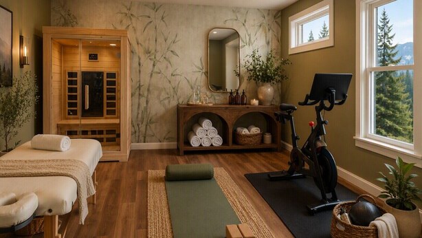 Spa - Private Mountain Spa Escape – Hot tub, sauna, Peloton & firelit lounges! (Wintergreen Resort)