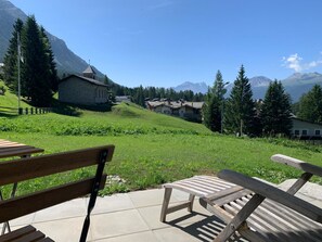 Terrace/patio - Studio Bossihang Appartement/Fewo, Dusche oder Bad, WC, 1 Schlafraum by Interhome (Lenzerheide)