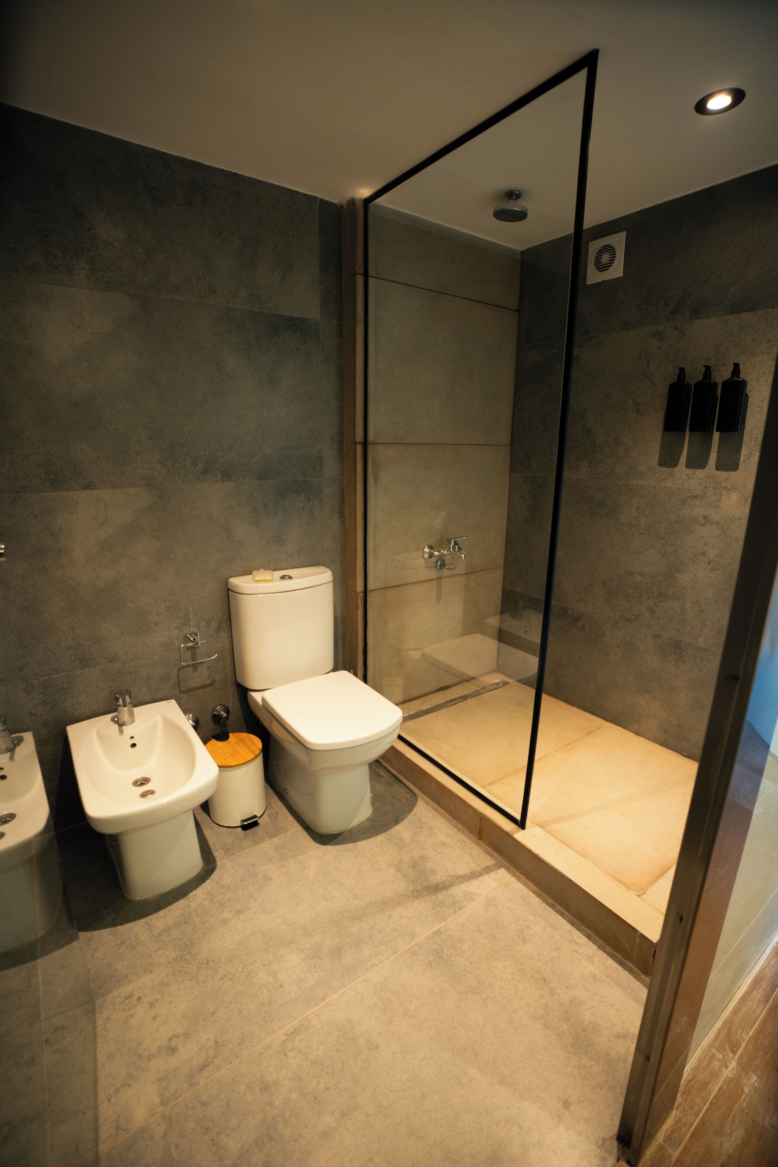 Standard Studio | Bathroom | Shower, hair dryer, towels, soap