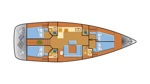 Floor plan - Sun-Kissed Sailing Adventure in Islas Baleares, Mallorca (Palma)