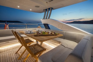 Outdoor dining - Sun-kissed Sailing Adventure in Split-Dalmatia, Croatia (Seget Donji)