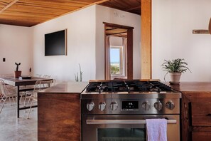 Fridge, microwave, oven, stovetop - Big Bend Escape • Designer Adobe w Mountain Views (Terlingua)