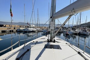 A marina with multiple sailboats docked. - Sun-Kissed Sailing Adventure in Zadar, Croatia (Biograd na moru)