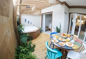 Apartamento básico | Opções para refeição ao ar livre
