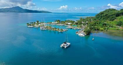 Sun-Kissed Sailing Adventure in Raiatea's Lagoon