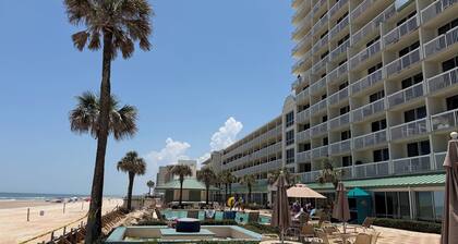 Resort with 1 bedroom and AC in serene Daytona Beach. Views that can't be beat.