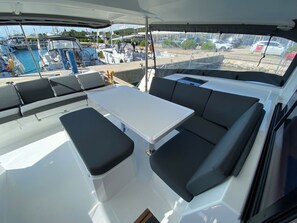 Outdoor dining - Sun-Kissed Sailing Adventure in Zadar, Croatia (Bibinje)