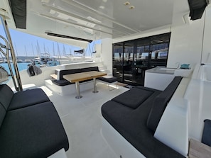 Outdoor dining - Sun-kissed Sailing Adventure in Split-Dalmatia, Croatia (Seget Donji)