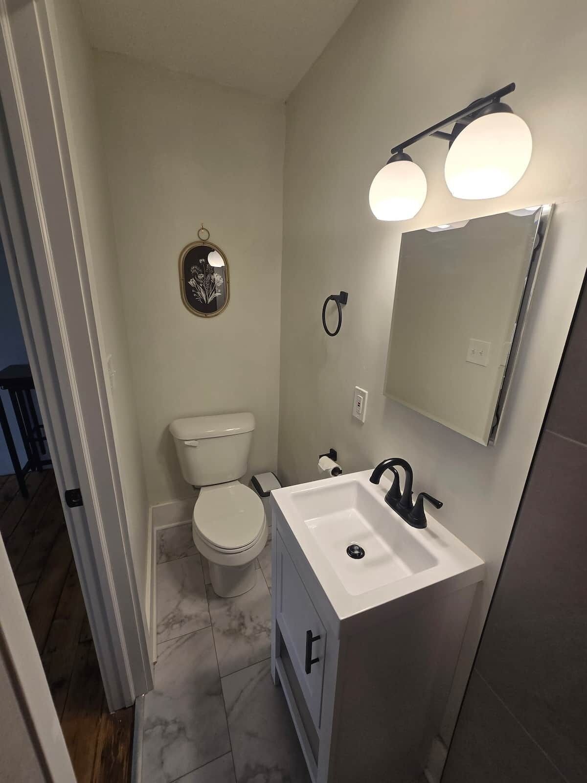 Hair dryer, towels