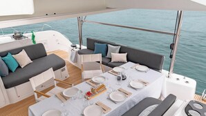 Outdoor dining - Sun-kissed Sailing Adventure in Split-Dalmatia, Croatia (Trogir)