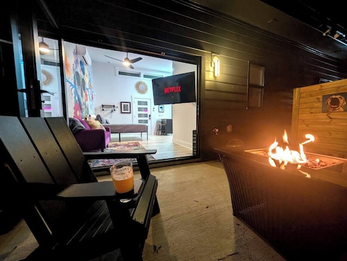 Mural Mania - Fire pit, EV Charger!