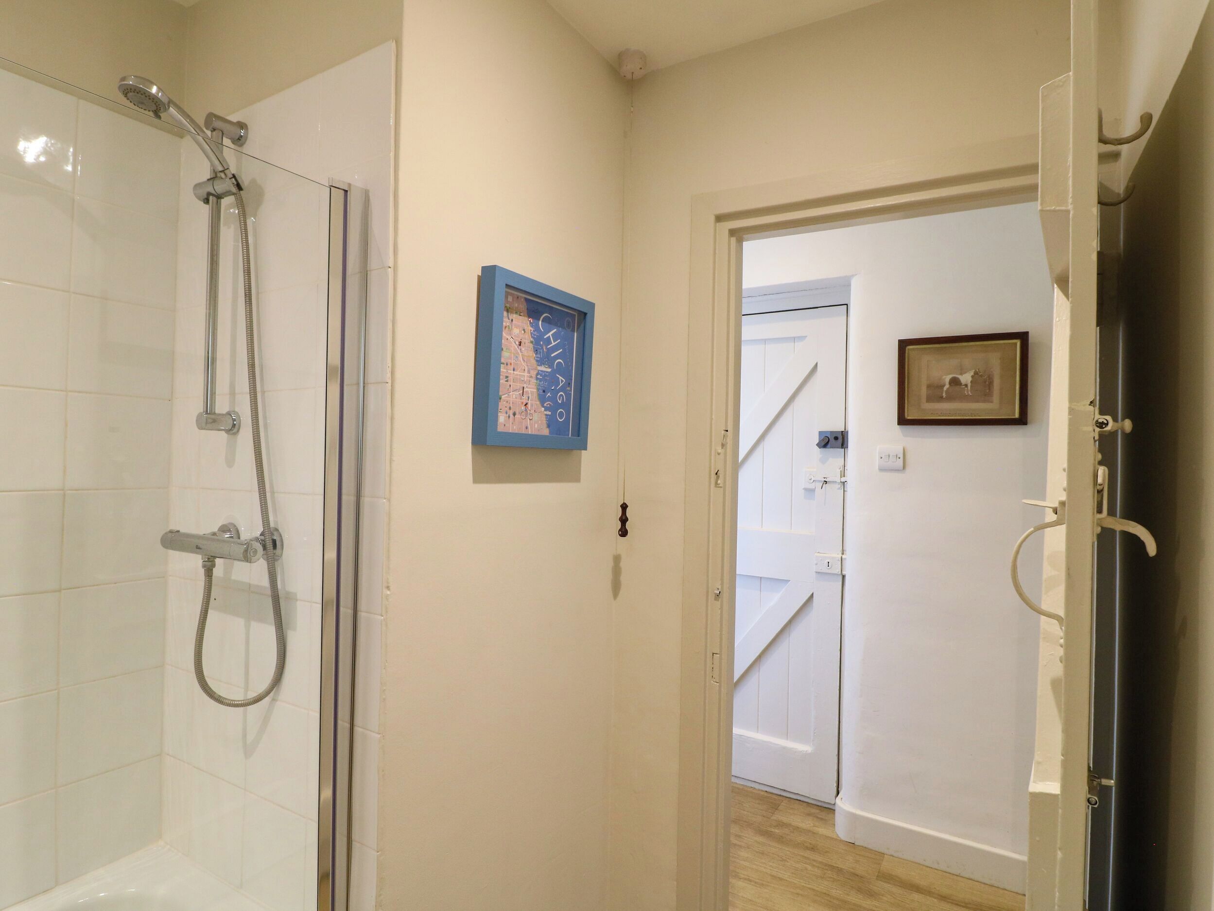 Shower, hair dryer