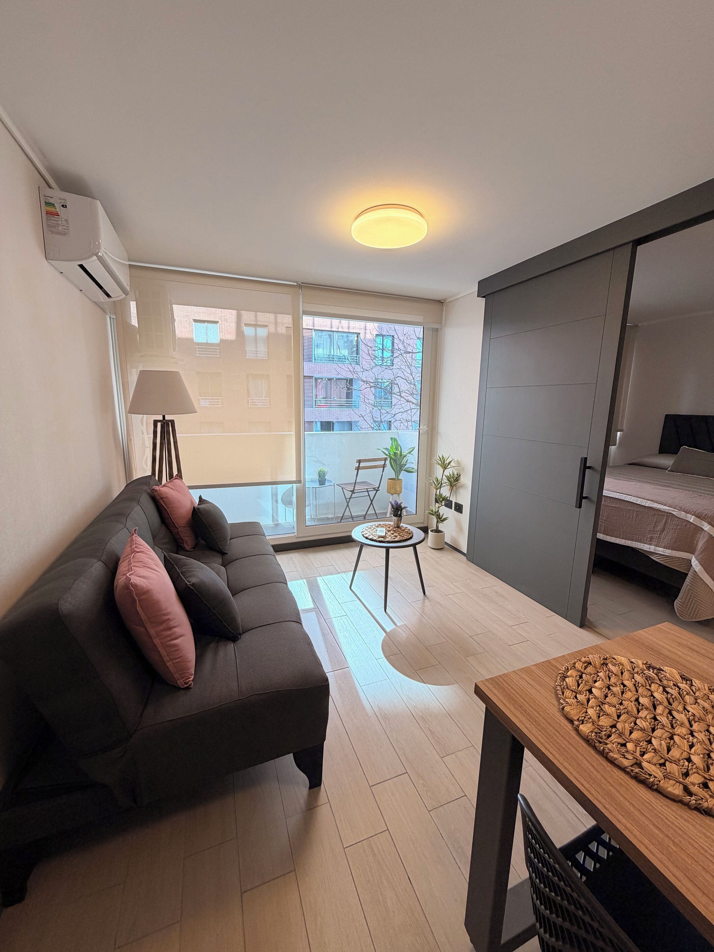 Deluxe Apartment, City View | Living area
