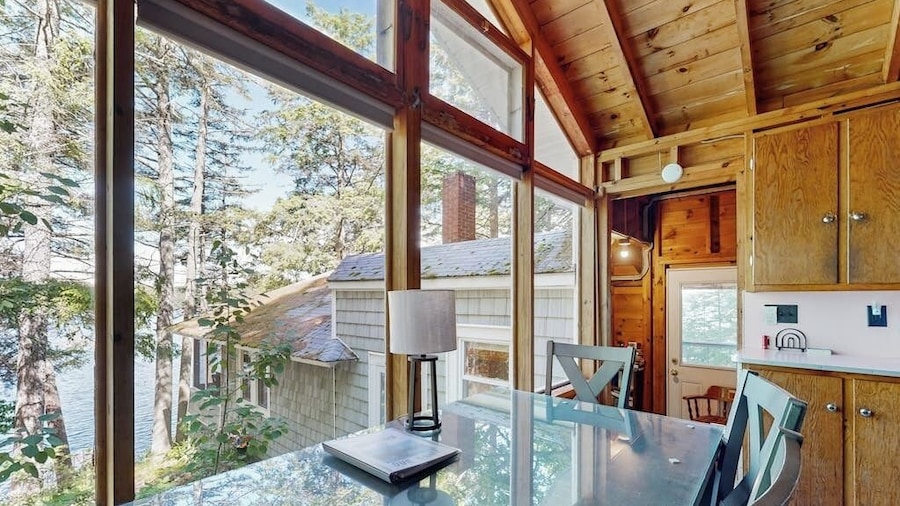 Lakefront Cottage With Dock, Screened Porch, & Island in Biscay Pond
