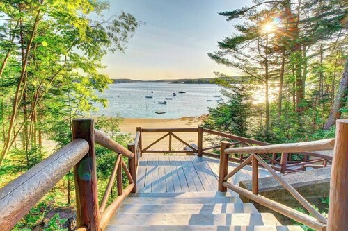 Vintage, Log Cabin in the Woods With Beach Club Access About One Mile Away