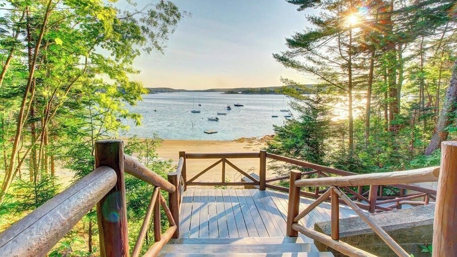 Vintage, Log Cabin in the Woods With Beach Club Access About One Mile Away