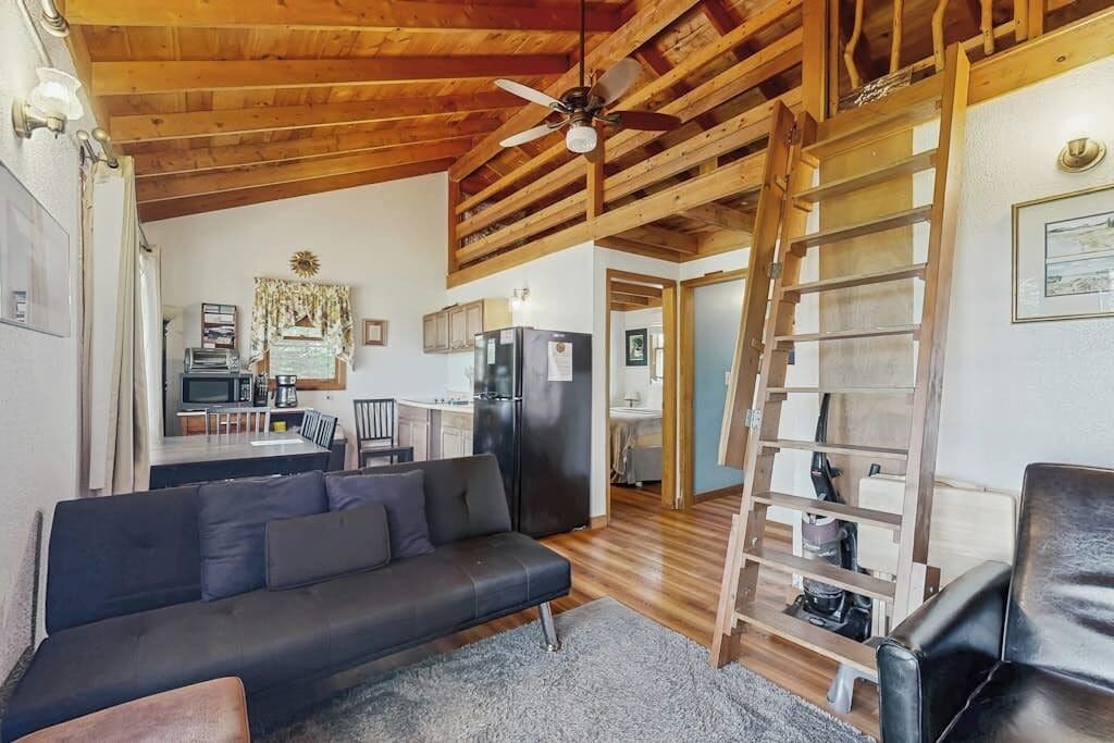 Cabin, Multiple Beds, Fireplace (Sunset Point Mountaintop Cabin) | Living area
