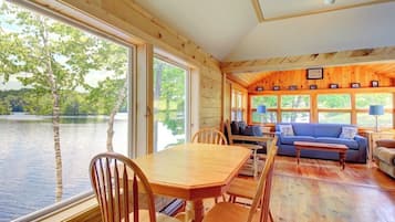Cabin, Multiple Beds, Kitchen (Damariscotta Lakefront Retreat) | 2 bedrooms, individually decorated, individually furnished, bed sheets