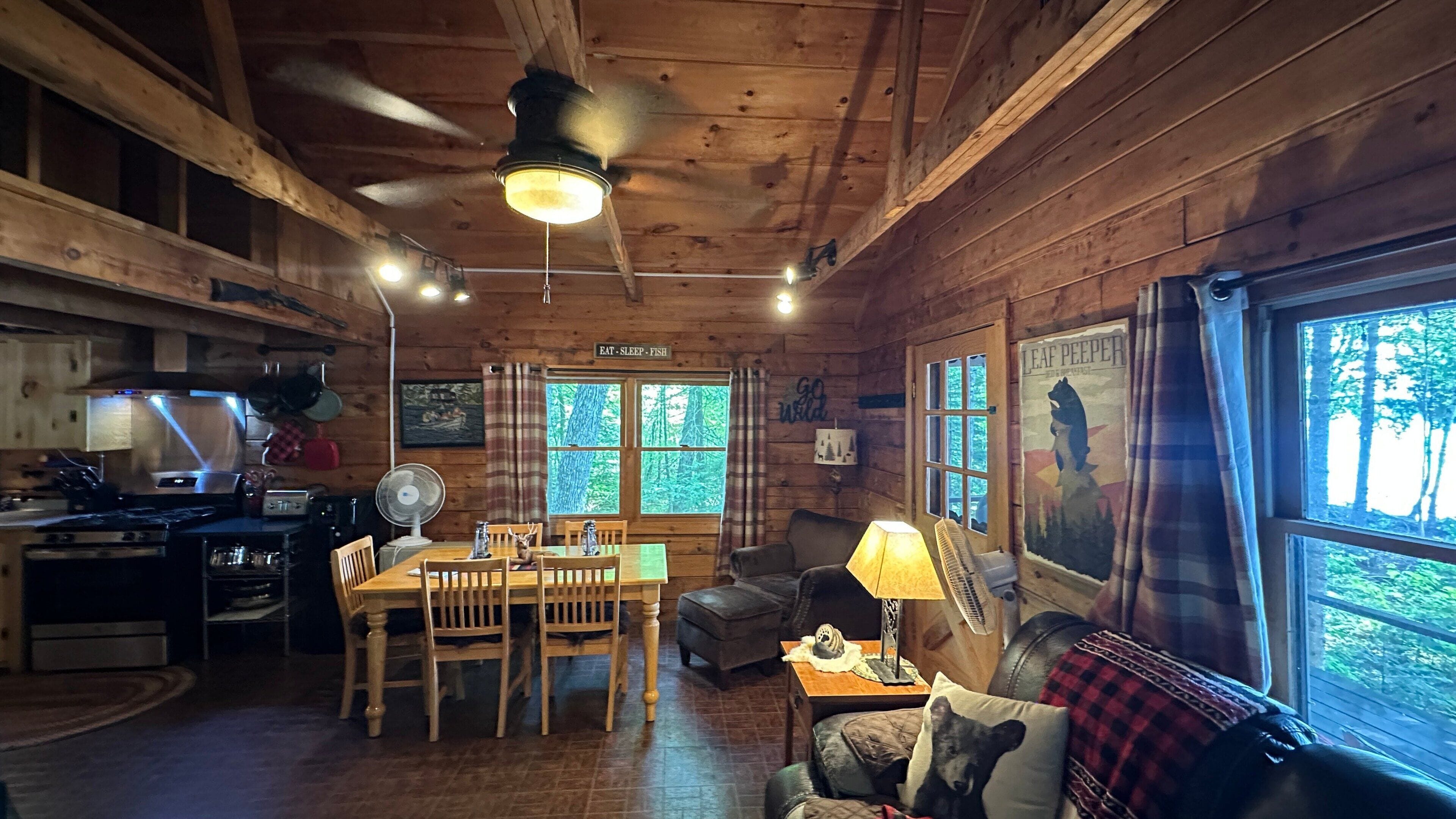 Cabin, 1 King Bed with Sofa bed, Kitchen (Handsville Camp) | Living area