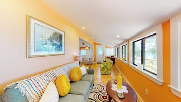 Casa de campo, 1 cama King (Rising Tide Cottage) | Área de estar