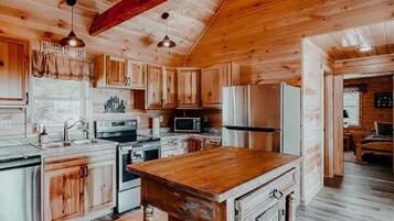 Cabin, Multiple Beds, Patio (Moosehead State of Mind) | Private kitchen