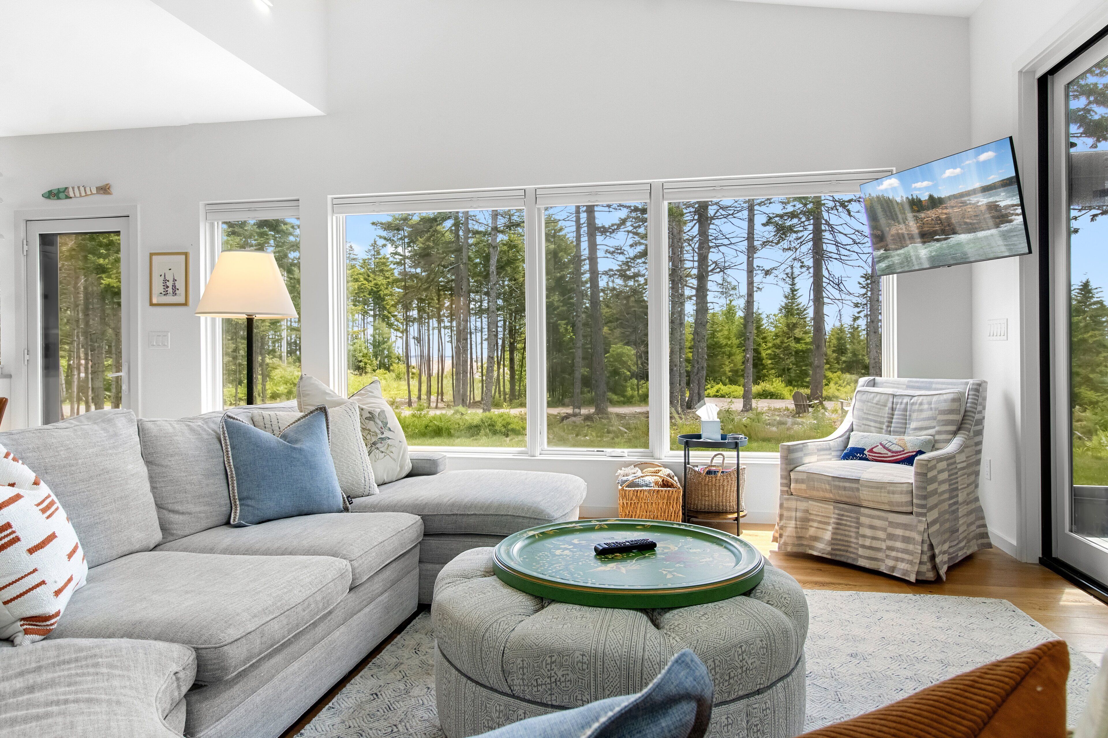 Maison, Plusieurs lits (Tree House at Harts Neck) | Aire de séjour