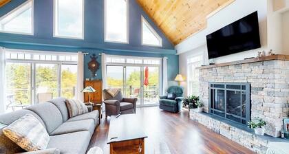 Secluded Hilltop Home With Beautiful Cadillac Mountain View and Multiple Decks