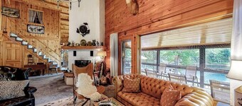 Waterfront Home on Moose River With Firepit, Porch, Pool Table, Great River View