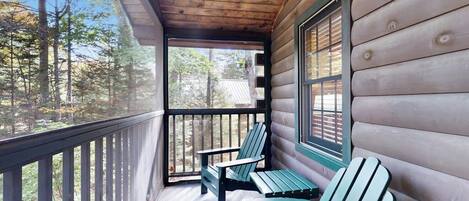 Cabin, 1 King Bed, Fireplace (Eagle Cabin 81) | View from room