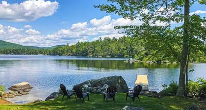 Spacious Lakefront Home With a Sandy Beach, Kayaks, and Stunning Panoramic Views