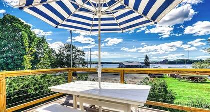 Elegant Home Right in Town With Gorgeous Water View, Deck & Interior