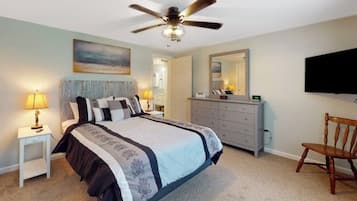2 bedrooms, individually decorated, individually furnished, bed sheets