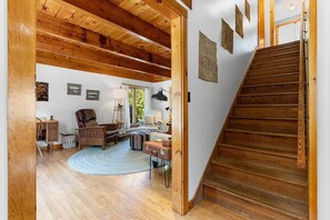 House, Multiple Beds, Garden View (Boothbay Birch Cottage) | Living area - Boothbay Birch Cottage, Near Botanical Gardens (Boothbay Harbor)
