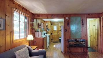 Cabin, Multiple Beds, Fireplace (Traditional Maine Cabin) | Living area