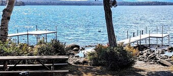 Lakefront Home With Private Dock, Mooring, Pebble Beach, Grill, & Firepit