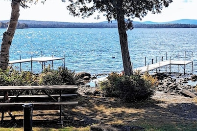 Lakefront Home With Private Dock, Mooring, Pebble Beach, Grill, & Firepit
