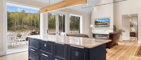 Ferienhaus, Mehrere Betten, Gartenblick (The Pond House) | Innenbereich