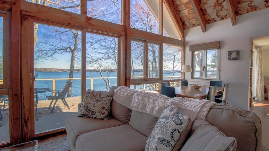 Remodeled Waterfront Home With Wraparound Deck, Water Views, & Beach Access