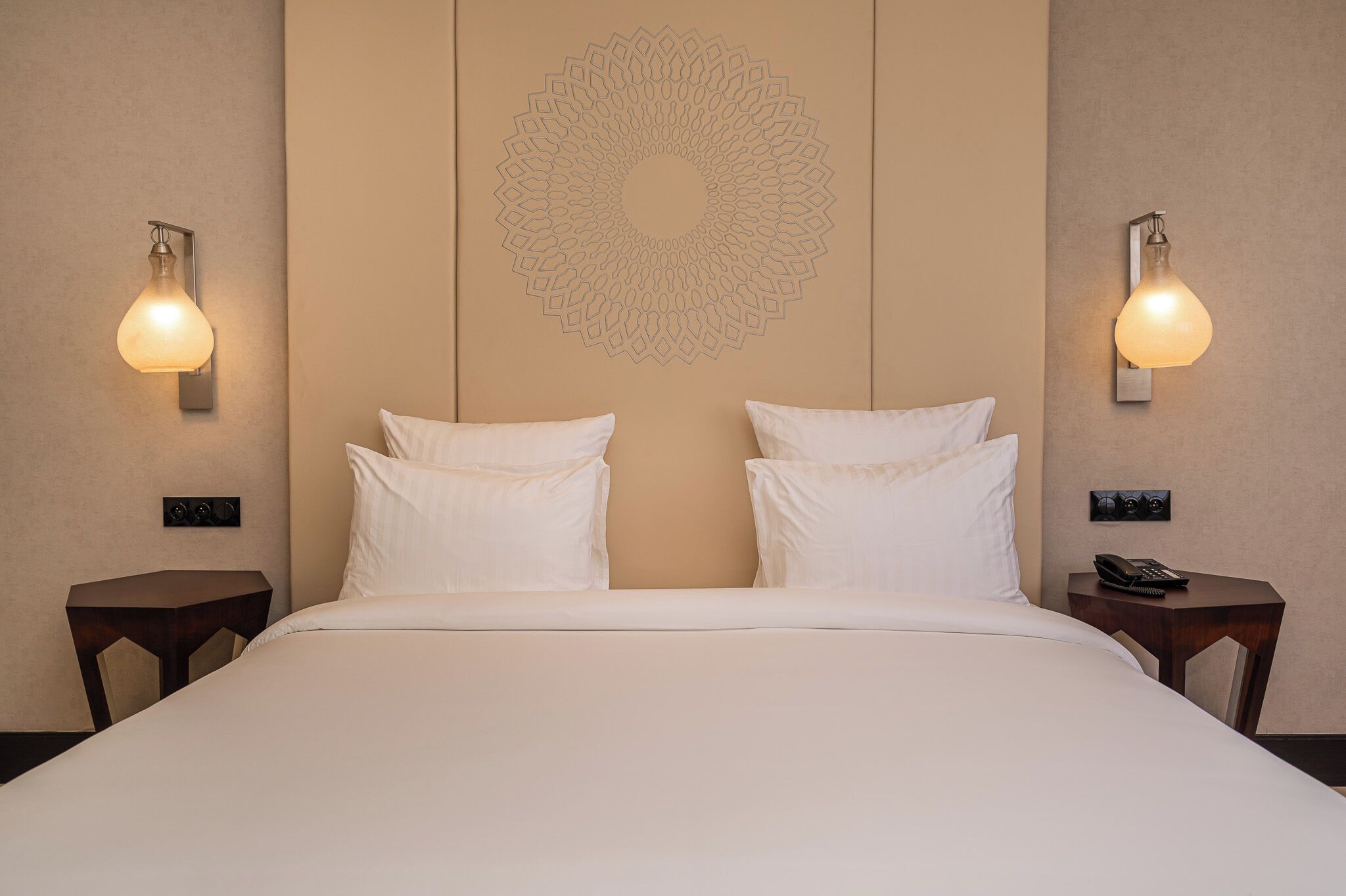 In-room safe, desk, laptop workspace, soundproofing