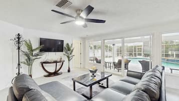 TV, DVD player, offices