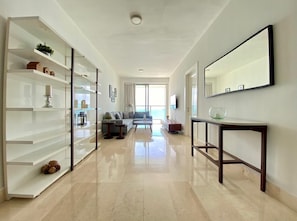 Apartment, Balkon, Strandblick | Innenbereich