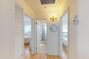 Iron/ironing board, WiFi, bed sheets - Comfortable island villa with private heated pool, courtyard & easy beach access (Holmes Beach)