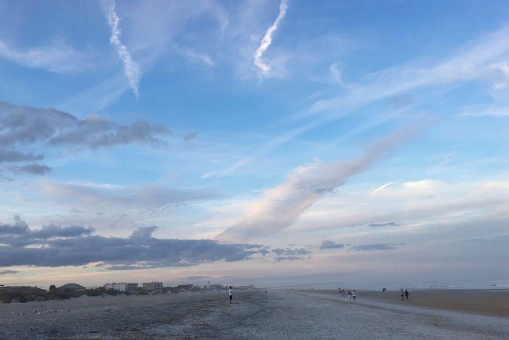 Vlak bij het strand