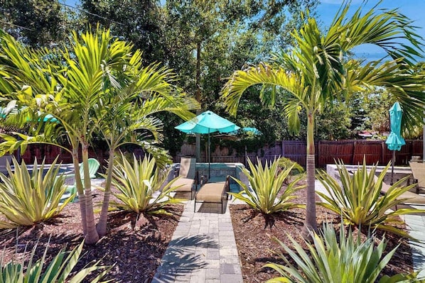Property grounds - Cozy bungalow with shared pool,  internet, onsite washer and dryer (Sarasota)