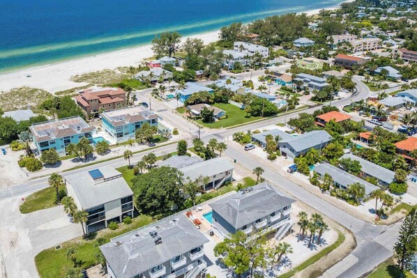 Exterior - Contemporary dog-friendly home with shared pool - two blocks from the beach (Holmes Beach)