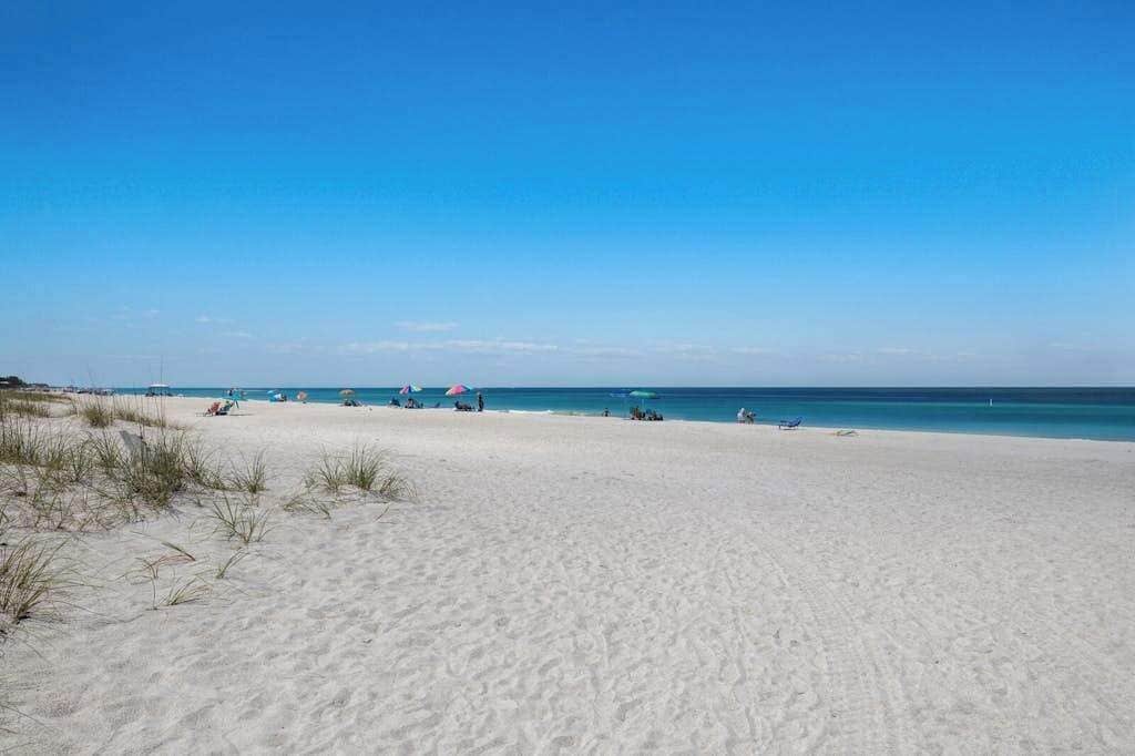 Vlak bij het strand
