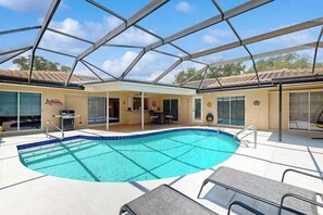 Pool - Dog-friendly house with pool, lanai, firepit, grill, patio, & enclosed backyard (Sarasota)