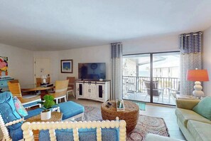 TV - Gulf-front condo with Gulf view, beach access, pool, tennis, & balcony (Holmes Beach)