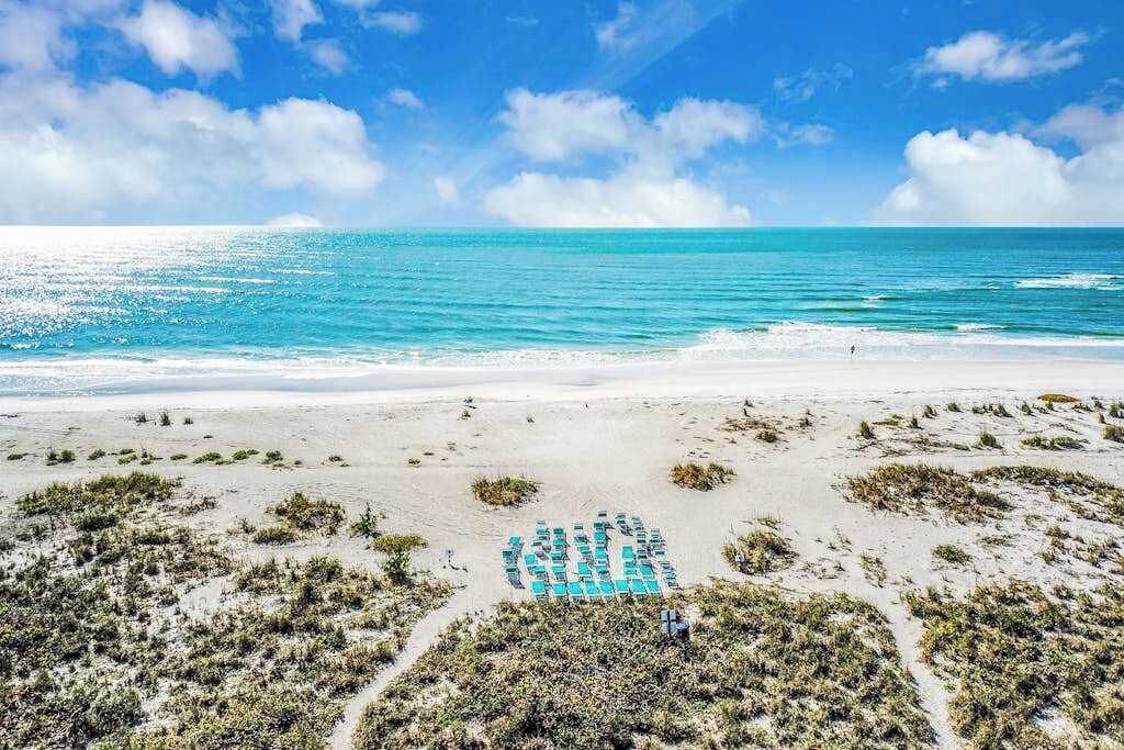 Accommodatie ligt op het strand